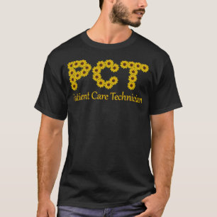 T-shirt Sunflowers Retro Chic Lettres PCT Patient Care Tec