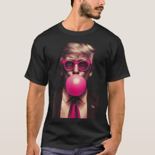 T-shirt Sungles roses Trump Bubble Gum Shirt 2024 Vote Pre