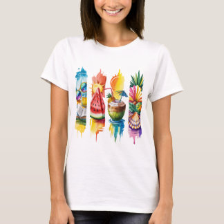 T-shirt Sunkissed & Salty - Chemise esthétique de plage