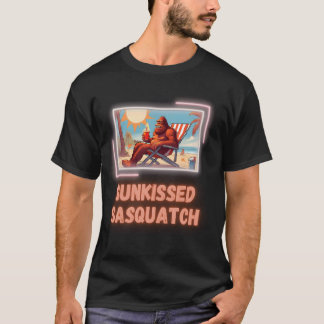 T-shirt Sunkissed Sasquatch Beach Amusants Design