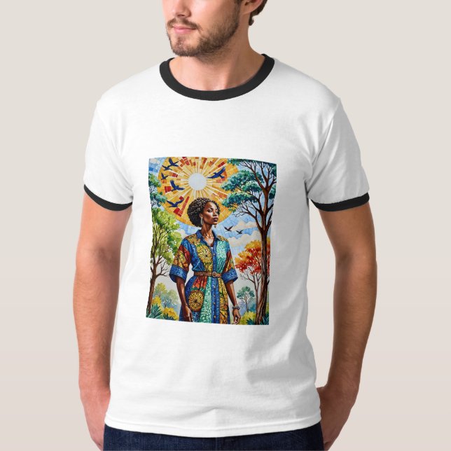 T-shirt Sunlit Mosaic Queen Fall Art (Devant)
