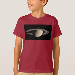 T-shirt Sunlit Saturn Gas géant Planet par Cassini