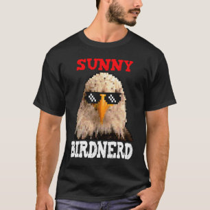 T-shirt Sunny Birdnerd Retro Pixel Eagle lunettes de solei