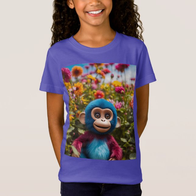 T-Shirt Sunny Monkey Bliss - Baby Fine Jersey Tee (Devant)