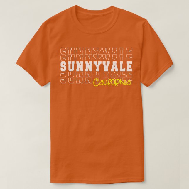 T-shirt Sunnyvale city Californie Sunnyvale CA (Design devant)