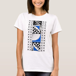 T-shirt Sunrise amérindienne du sud-ouest en bleu