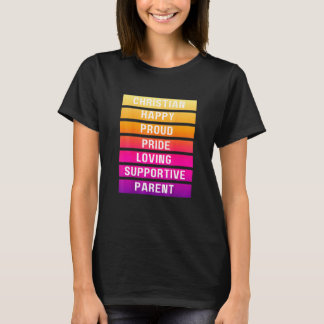 T-shirt Sunrise Christian Happy Fierté Fierté Parent Lgbtq