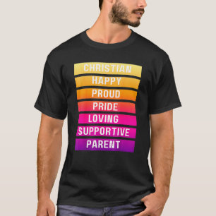 T-shirt Sunrise Christian Happy Fierté Fierté Parent Lgbtq