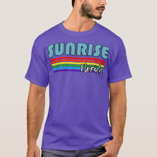 T-shirt Sunrise Florida Pride Sunrise LGBT Cadeau LGBT Sup