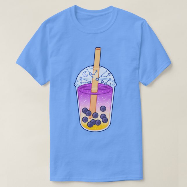 T-shirt Sunrise Galaxy Boba Tea (Design devant)