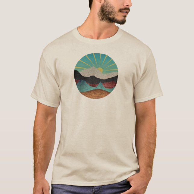 T-shirt Sunrise Imaginaire de montagne (Devant)
