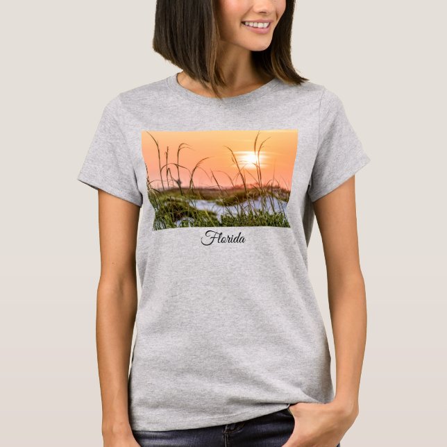 T-shirt Sunrise Oats de la mer de Floride (Devant)