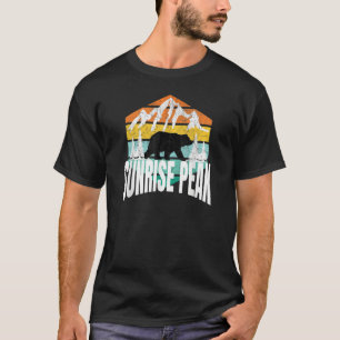 T-shirt Sunrise Peak Arizona Oear Retro Hexagon Classic Bl