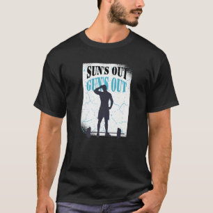 T-shirt Sun's Out Guns Out Graphic Hommes Femmes Bodybuild