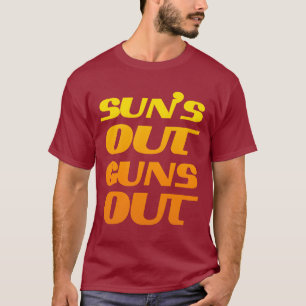 T-SHIRT SUN'S OUT GUNS SORT FITNESS ET GYM