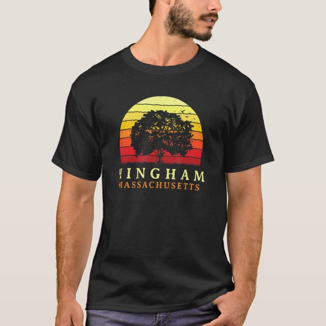 T-shirt Sunset à feuillage persistant Hingham Oak Tree Mas (Devant)