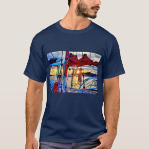 T-shirt Sunset and Sailboats