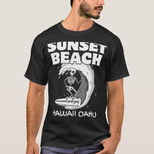 T-shirt SUNSET BEACH HAWAII Surf Vintage Retro Surf