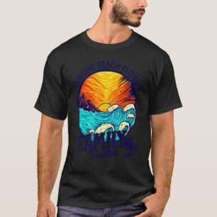 T-shirt Sunset Beach Retro Ormond Beach Florida Family Vac