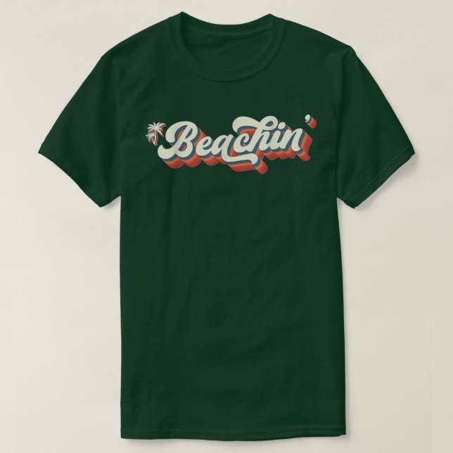 T-shirt Sunset Beach Vacation Palm Tree Sand and Sun Beach (Design devant)
