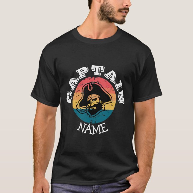 T-Shirt Sunset Black Beard Pirate Party (Devant)