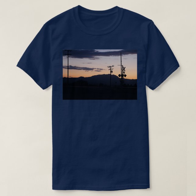 T-shirt Sunset du chemin de fer de Californie (Design devant)