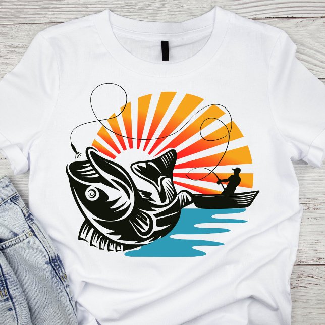 T-shirt Sunset Fishing Adventure (Créateur téléchargé)