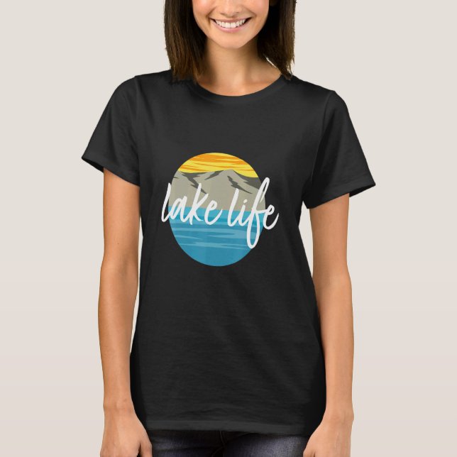 T-shirt Sunset Lake Life (Devant)