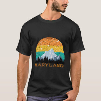 T-shirt Sunset Maryland Md Souvenir Amour État Vintage Sor