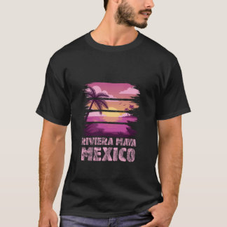 T-shirt Sunset Mexico Riviera Maya Summer Vacances Plage S