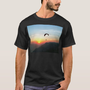 T-shirt Sunset Paraglide Wanderlust Extreme Sports Art