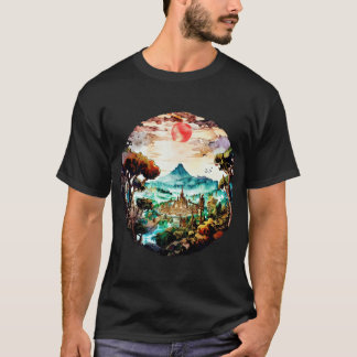 T-shirt Sunset retro
