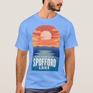 T-shirt Sunset Retro de Spofford Lake