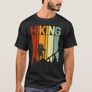 T-shirt Sunset Retro Vintage Nature Mountain Randonnée