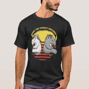 T-shirt Sunset Retro vintage Sauvez Le Chubby Unicorns Rhi