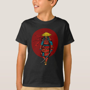 T-shirt Sunset Samurai Warrier avec Katana