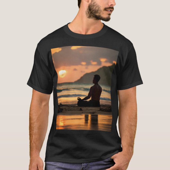 T-shirt Sunset Serenity : Un conte de tranquillité (Devant)