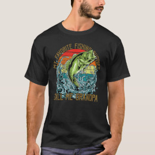 T-shirt Sunset Vintage Mon Époux De Pêche Préféré M'Appell