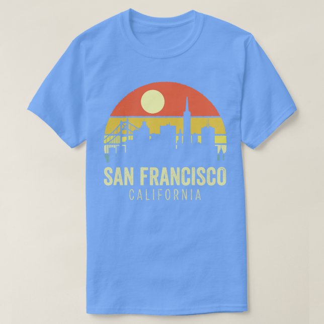 T-shirt Sunset Vintage San Francisco (Design devant)
