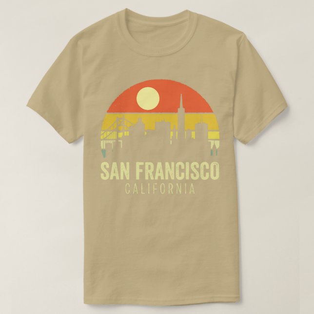 T-shirt Sunset Vintage San Francisco (Design devant)
