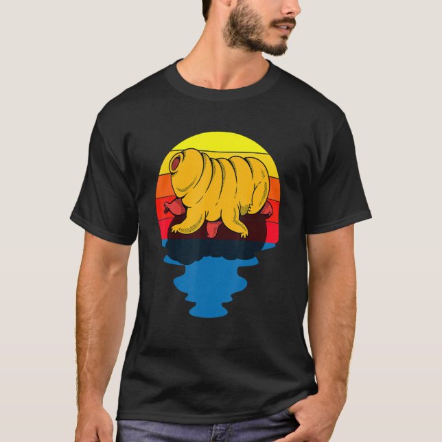 T-shirt Sunset Water Bear Microbiology Tardigrade (Devant)