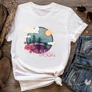 T-shirt Sunset Whimsal Ralentir Fun Inspirivé Plutôt