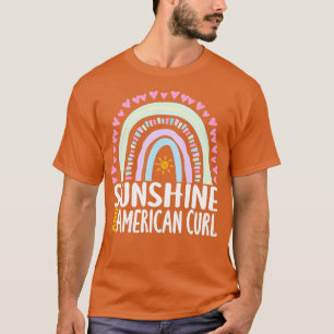 T-shirt Sunshine and American Curl Cute Rainbow Cadeau pou