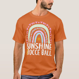 T-shirt Sunshine and Bocce Ball mignonne Rainbow Cadeau po