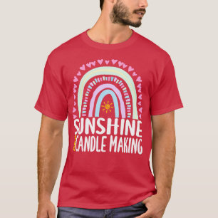 T-shirt Sunshine and Candle Making Cute Rainbow Cadeau pou