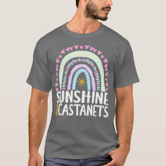T-shirt Sunshine and Castanets Cute Rainbow Gift pour femm