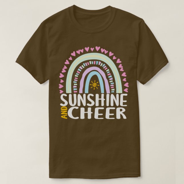 T-shirt Sunshine and Chee Cute Rainbow Cadeau pour femmes  (Design devant)