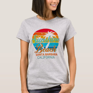 T-shirt Sunshine beach Père Noël Barbara California 