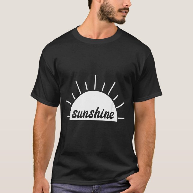 T-shirt Sunshine Beach Vacation Sable Et Sun Beach Vacance (Devant)