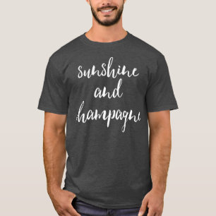 T-shirt Sunshine & ChampagneCute Cruise Beach Vacat